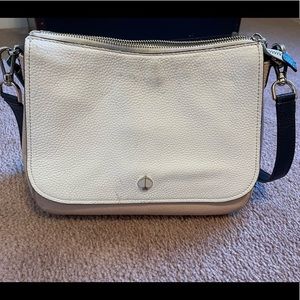 Kate Spade crossbody bag. White/pink/navy blue